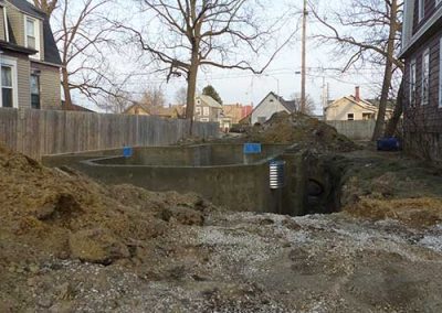 Foundation Poured house building